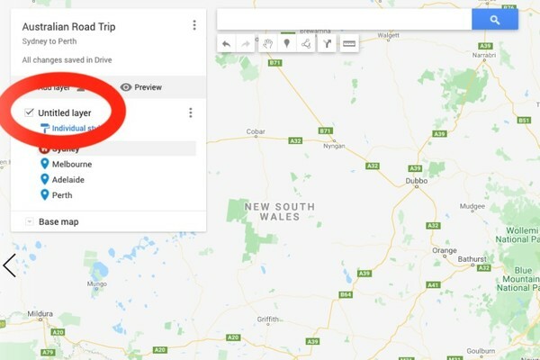 google maps trip planner australia