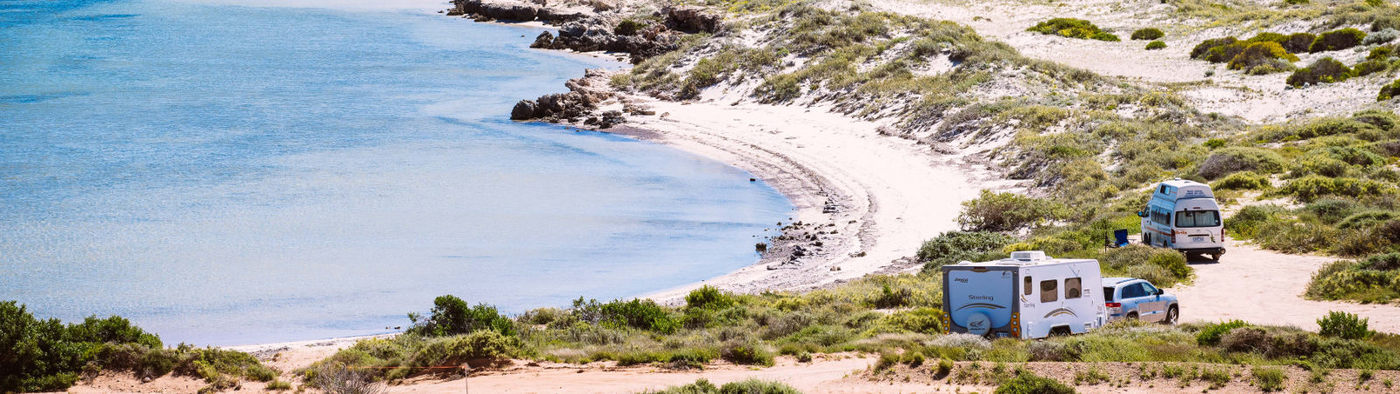Whalebone Bay campsite, Shark Bay World Heritage Area - Tourism Western Australia